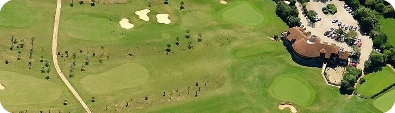 Aerial view of the WHGC Clubhouse overlooking the Course