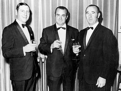 Carl Haydon, Ernie Southon and Les Gibbs photographed in 1963