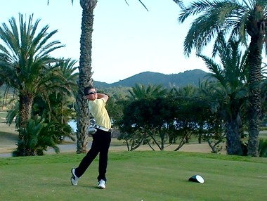 Jonny Ingram driving off