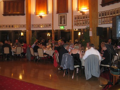 Members and their guests dine at the Captains' Farewell