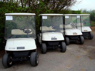 Buggies are available for Hire but these must be pre-booked at the Pro Shop